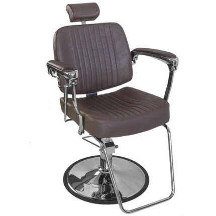 Barberio kėdė hidraulinė BJORN BH-3318, matinė ruda