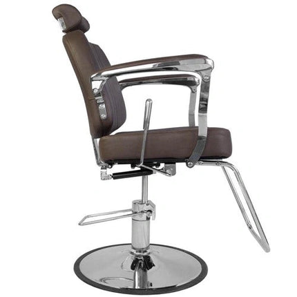 Barberio kėdė hidraulinė BJORN BH-3318, matinė ruda – detalės