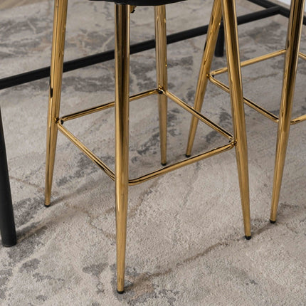 Baro kėdė ARIEL, juodos spalvos aksomas - Beauty Kit