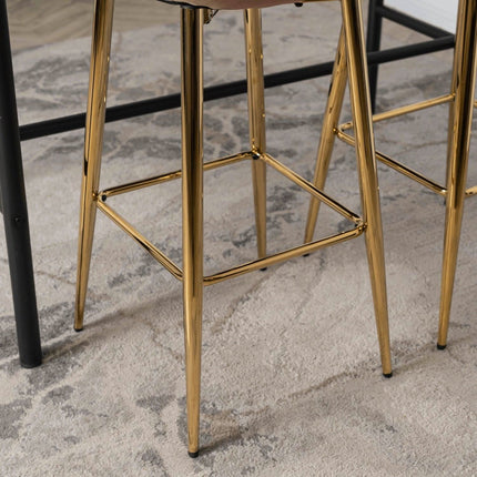 Baro kėdė ARIEL, rožinės spalvos aksomas - Beauty Kit