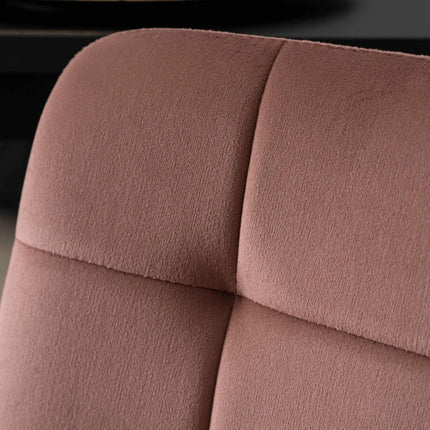 Baro kėdė ARIEL, rožinės spalvos aksomas - Beauty Kit