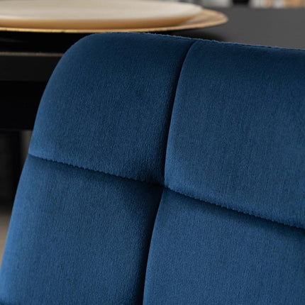 Baro kėdė ARIEL, tamsiai mėlynos spalvos aksomas - Beauty Kit