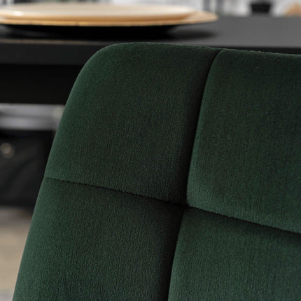 Baro kėdė ARIEL, tamsiai žalios spalvos aksomas - Beauty Kit