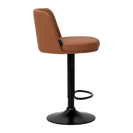 4RICO MODO Make-up Bar Stool with Footrest, Brown Eco Leather - another view