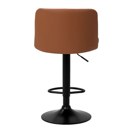 4RICO MODO Make-up Bar Stool with Footrest, Brown Eco Leather - details