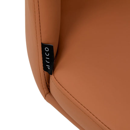 4RICO MODO Make-up Bar Stool with Footrest, Brown Eco Leather - photo 5