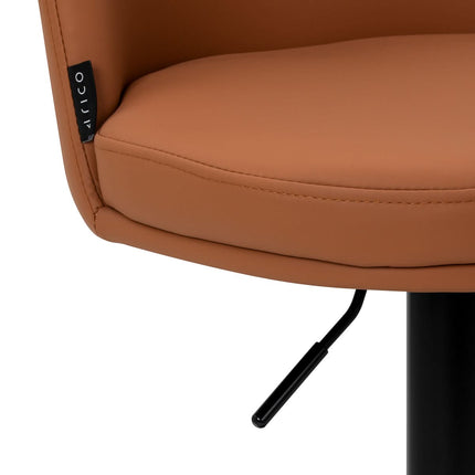 4RICO MODO Make-up Bar Stool with Footrest, Brown Eco Leather - photo 8
