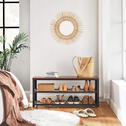 Batų lentyna LBS078B01, rudai juoda - Beauty Kit