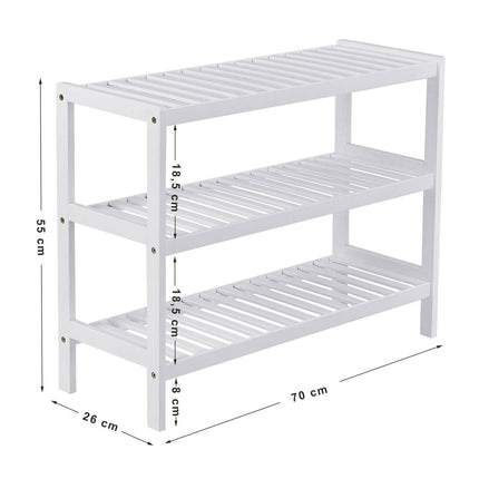 Batų lentyna LBS13W, balta - Beauty Kit