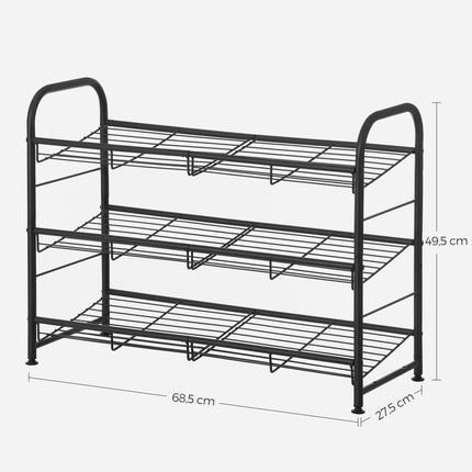 Batų lentyna LMR066B01, juoda - Beauty Kit