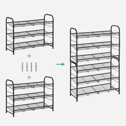Batų lentyna LMR066B01, juoda - Beauty Kit