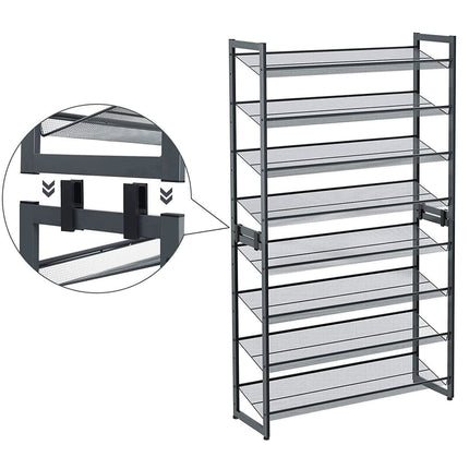 Batų lentyna LMR08B, pilka - Beauty Kit