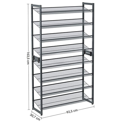 Batų lentyna LMR08B, pilka - Beauty Kit