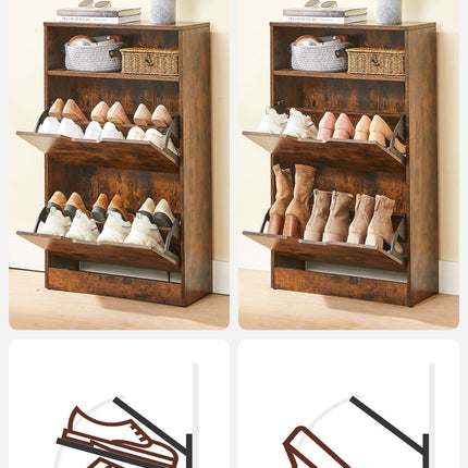 Batų spintelė LBC040X01, ruda - Beauty Kit