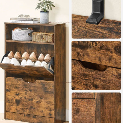 Batų spintelė LBC040X01, ruda - Beauty Kit