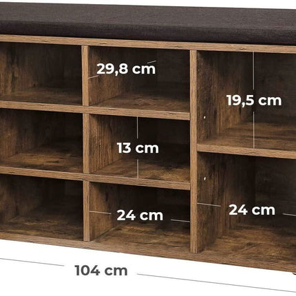 Batų spintelė su sėdyne LHS10BX - Beauty Kit