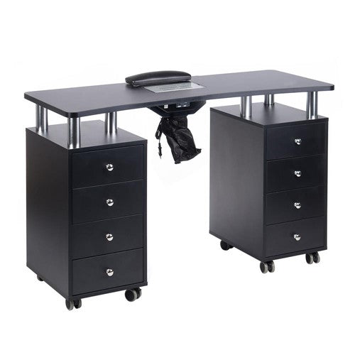 Manikiūro stalas BD-3425+O su anga ištraukėjui, juodas