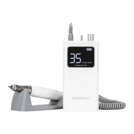 Cordless brushless nail drill SAEYANG MARATHON K35S + BS30S - close-up