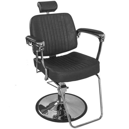 Барберское кресло BJORN BH-3318, чёрный матовый
