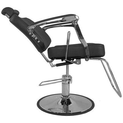 Барберское кресло BJORN BH-3318, чёрный матовый