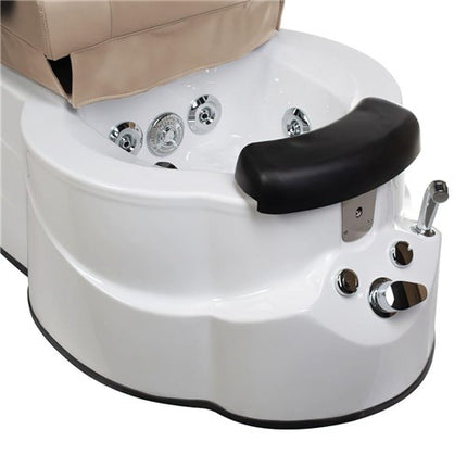 Педикюрное кресло с массажем BR-3820D, латте
