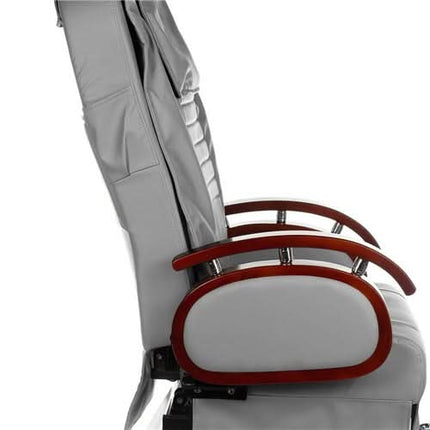 Pedikiūro kėdė elektrinė su masažu BR-3820D, šviesiai pilka