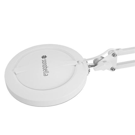 LED lempa-lupa SONOBELLA BSL-06 tvirtinama prie stalo 8.4 W, balta