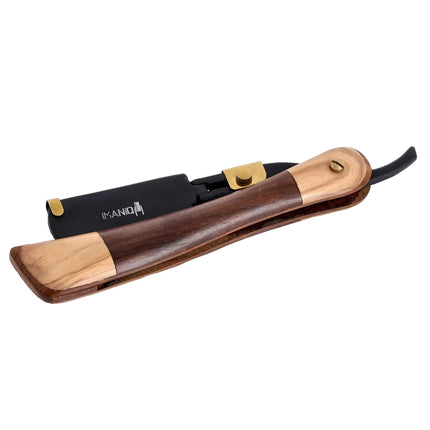 Опасная бритва для бритья и контурирования Imaniq, черная