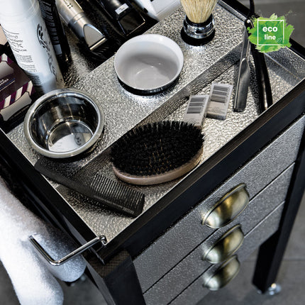 ARTECNO kirpyklos vežimėlis BARBER, juodas