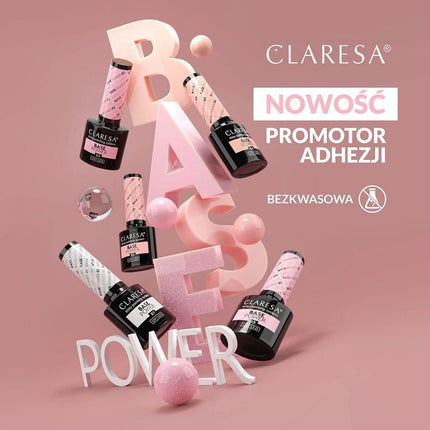Profesionali CLARESA Power Base 02 gelinio nagų lako bazė pedikiūrui ir manikiūrui, 5g tūris