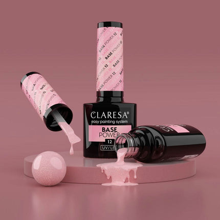 CLARESA gelinio nagų lako bazė BASE POWER 12, 5g - Beauty Kit