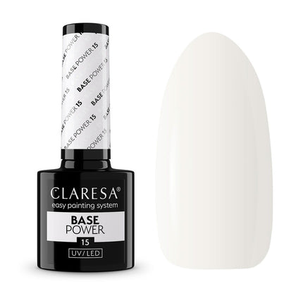 CLARESA gelinio nagų lako bazė BASE POWER 15, 5g - Beauty Kit