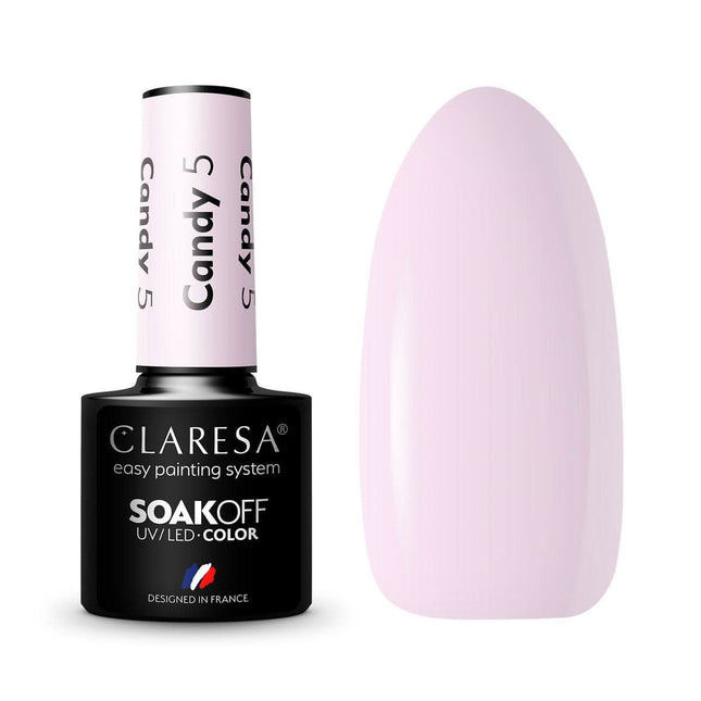 CLARESA hibridinis nagų lakas CANDY 5, 5g - Beauty Kit