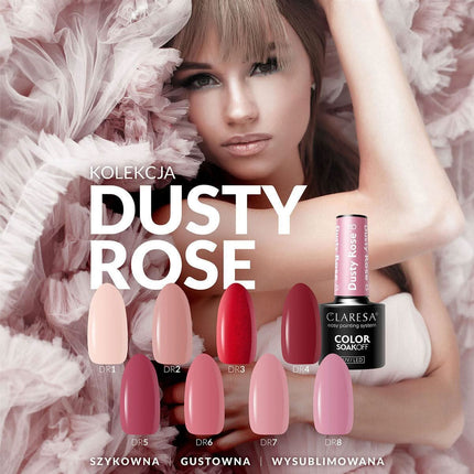 CLARESA hibridinis nagų lakas DUSTY ROSE 5, 5g - Beauty Kit
