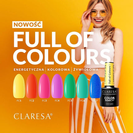 CLARESA hibridinis nagų lakas Full of Colors 1, 5g - Beauty Kit