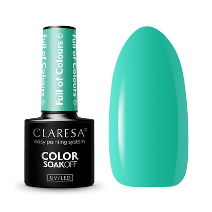 CLARESA hibridinis nagų lakas Full of Colors 6, 5g - Beauty Kit