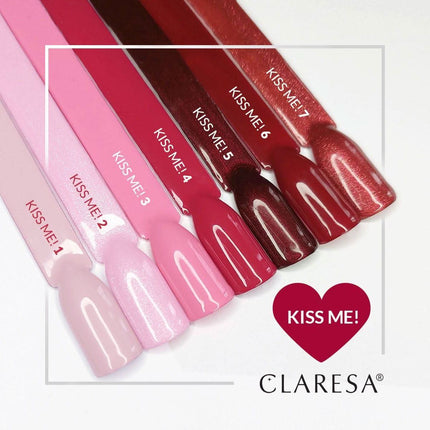 CLARESA Kiss Me! hibridinis lakas – lengva aplikacija, neužlieja odelių, greitas manikiūras