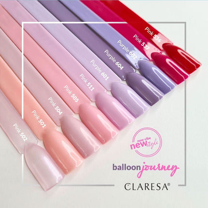 CLARESA PINK 504 hibridinis lakas – universali rožinė atspalvis vestuvinėms ir šventinėms stilizacijoms, efektas iki 3 sav.