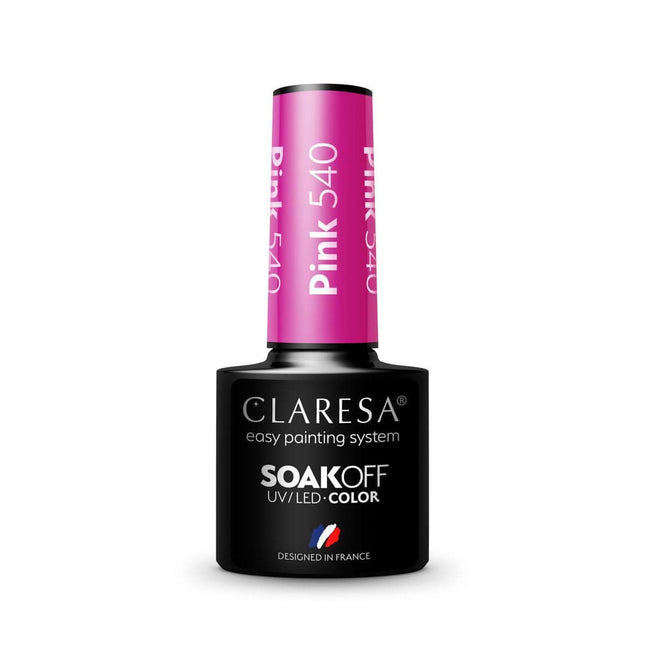 CLARESA hibridinis nagų lakas PINK 540, 5g - Beauty Kit