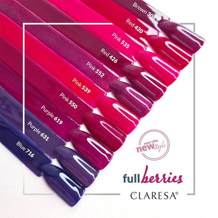 CLARESA hibridinis nagų lakas RED 420, 5g - Beauty Kit