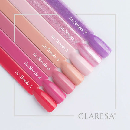 CLARESA hibridinis nagų lakas So Simple 5, 5g - Beauty Kit