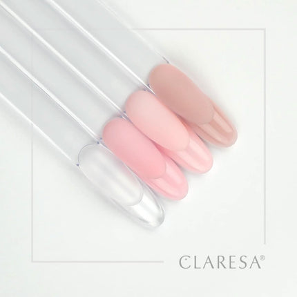 CLARESA Soft & Easy gelis nagų statybai – rožinis atspalvis pedikiūro ir manikiūro procedūroms