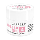 CLARESA nagų priauginimo gelis RUBBER GEL 4, 90g - Beauty Kit