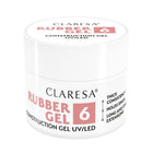 CLARESA nagų priauginimo gelis RUBBER GEL 6, 90g - Beauty Kit
