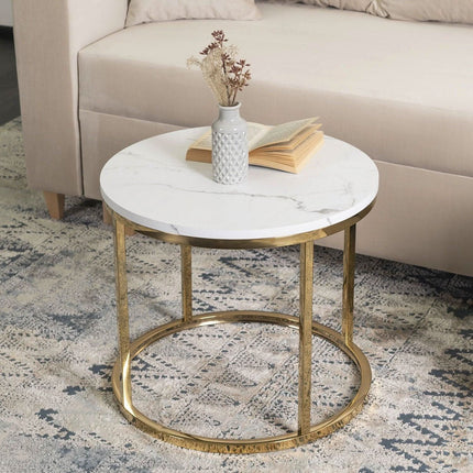 CLIFF staliukas Baltas marmuras/auksas - Beauty Kit