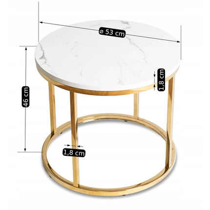 CLIFF staliukas Baltas marmuras/auksas - Beauty Kit