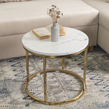 CLIFF staliukas Baltas marmuras/auksas - Beauty Kit