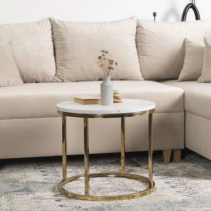 CLIFF staliukas Baltas marmuras/auksas - Beauty Kit