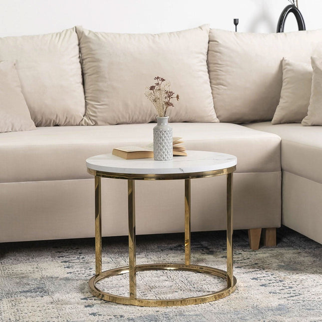 CLIFF staliukas Baltas marmuras/auksas - Beauty Kit