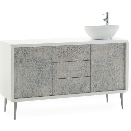 Spintelė su kriaukle Creo 1350 H2O, pilka